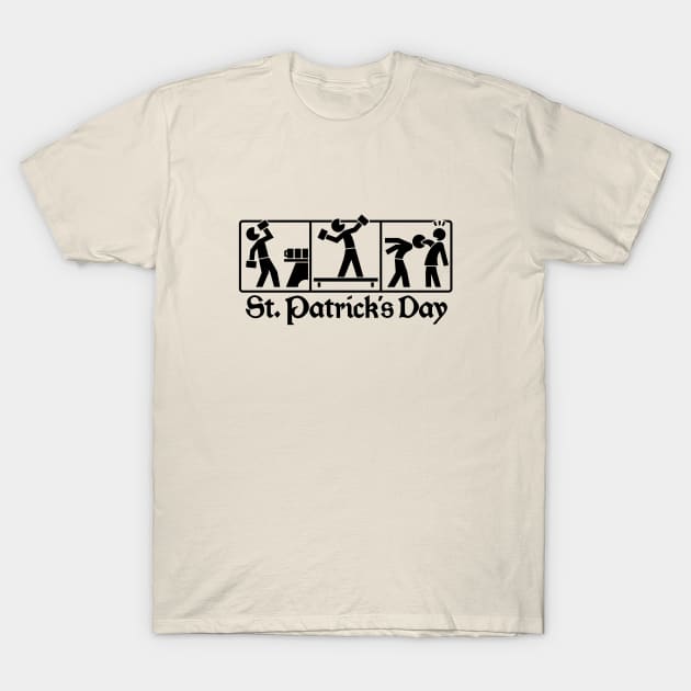 St. Patrick's Day 2 (black) T-Shirt by hardwear